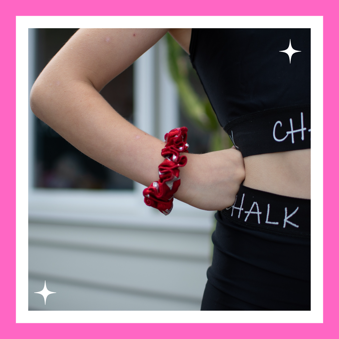 Red Stars Scrunchie