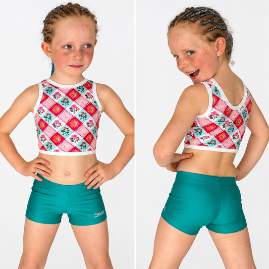 Teal Lycra Short