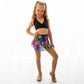 Black/Midnight Bloom Halter Top