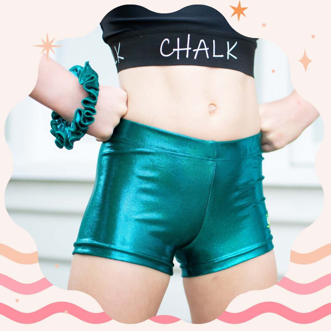 Petrol Foil Shorts